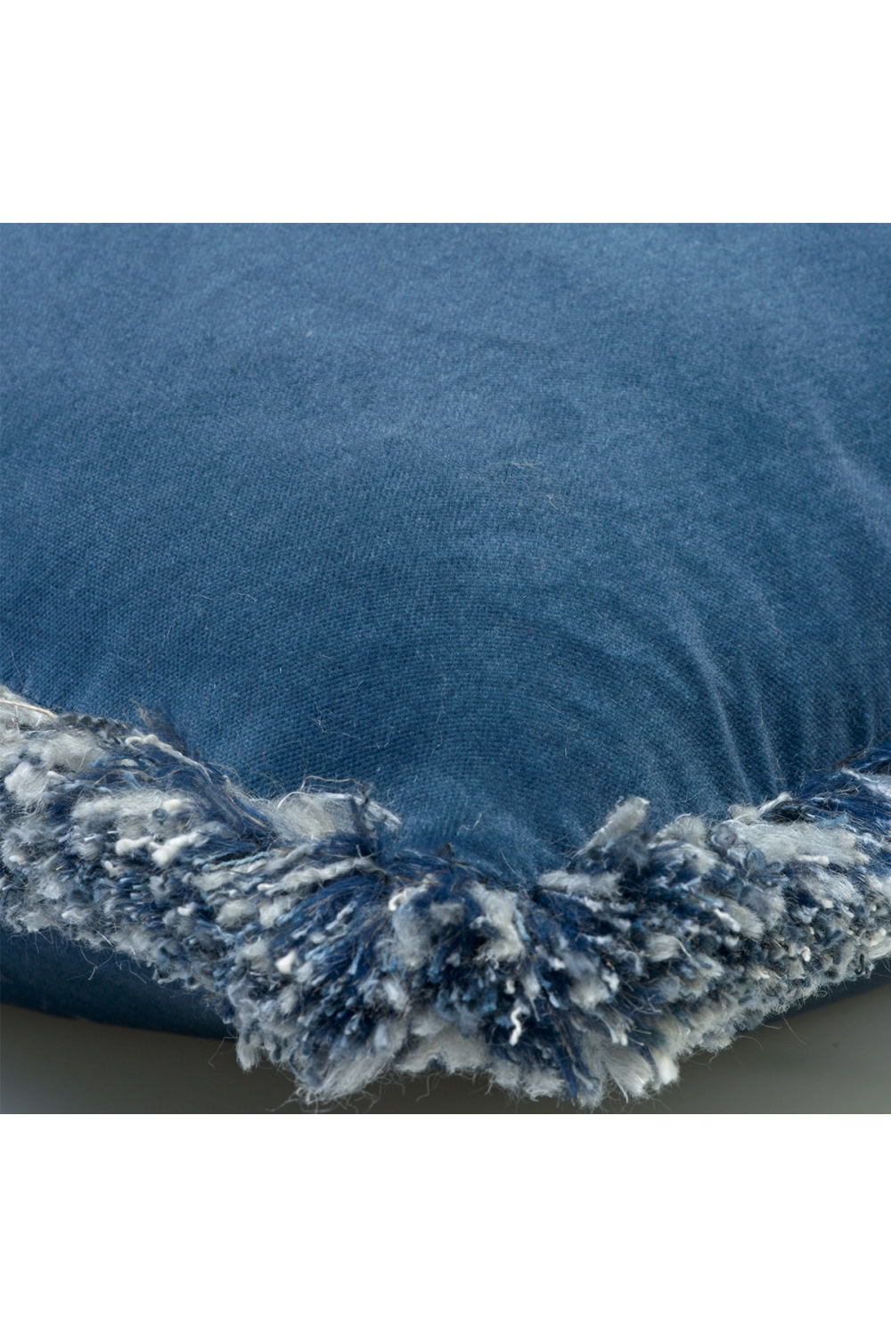 Fringed Velvet Cushion | Andrew Martin Pelham | OROA