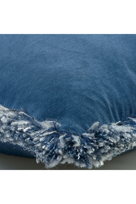 Fringed Velvet Cushion | Andrew Martin Pelham | OROA