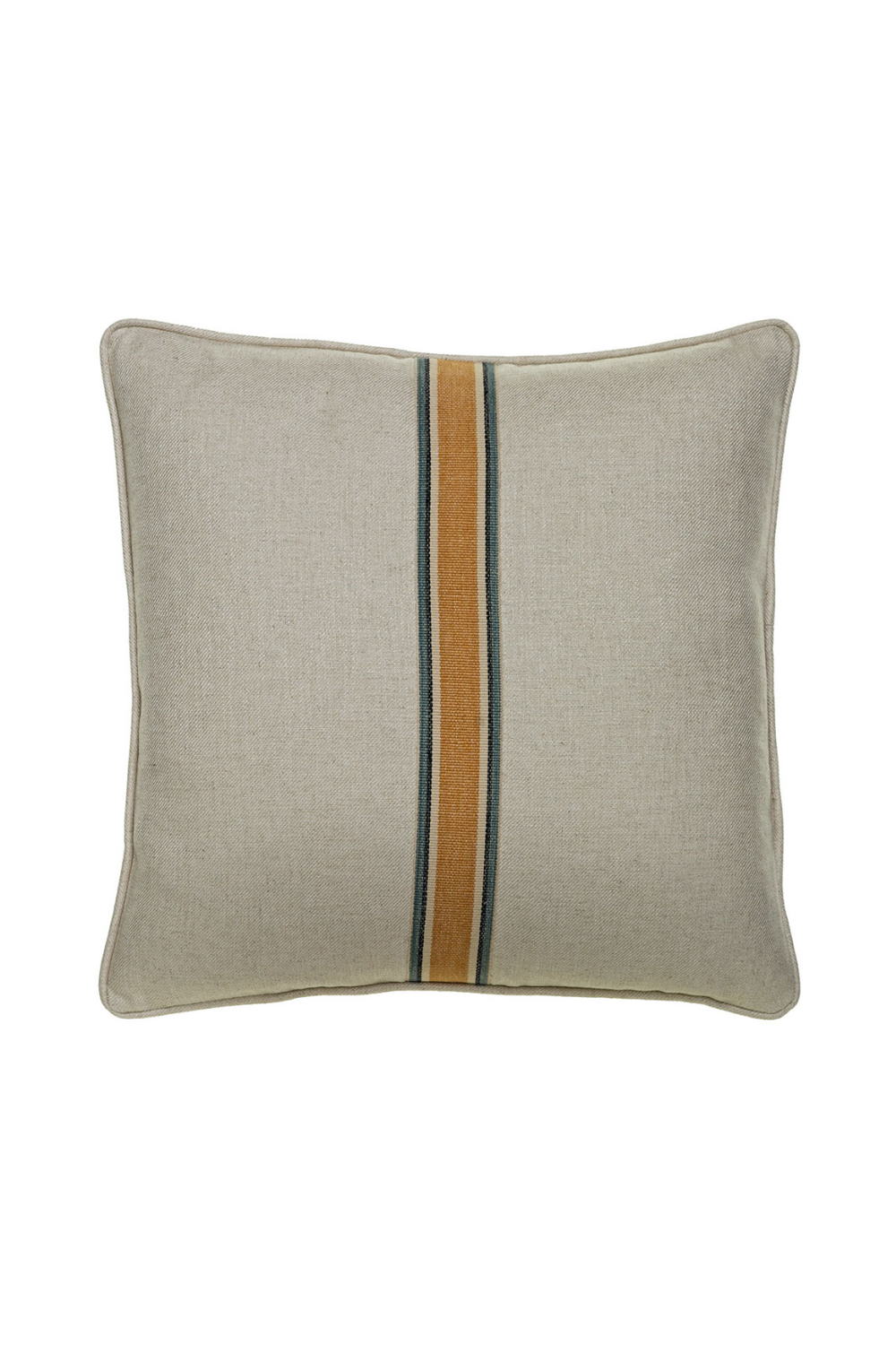 Woven Medal Striped Linen Cushion | Andrew Martin Hedgerow | OROA