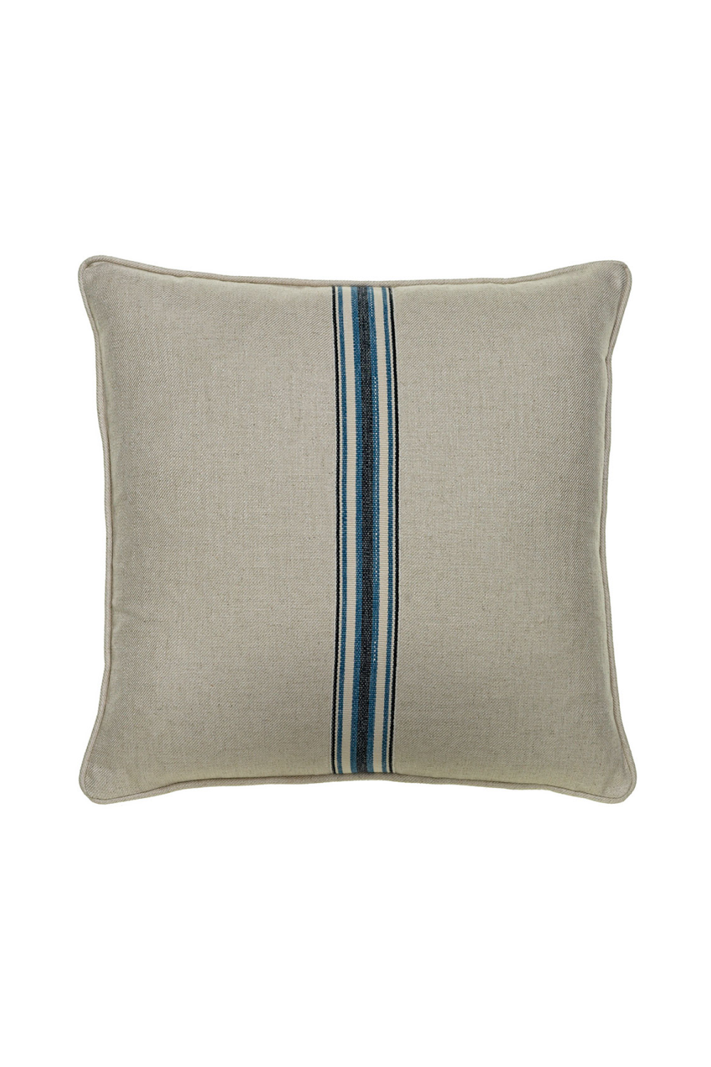 Woven Medal Striped Linen Cushion | Andrew Martin Hedgerow | OROA