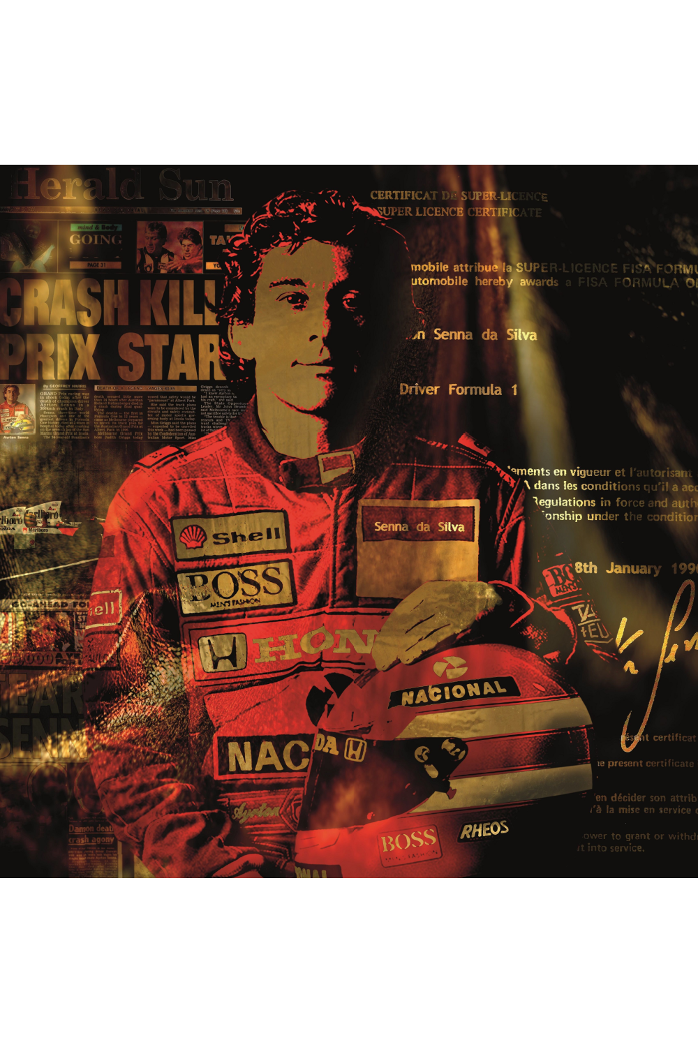 Motorsports Champion Photographic Artwork | Andrew Martin Senna | Oroa.com