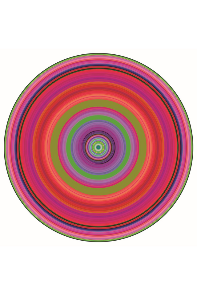 Gradient Plexiglass Art Print | Andrew Martin Circle Tip 1 | Oroa.com