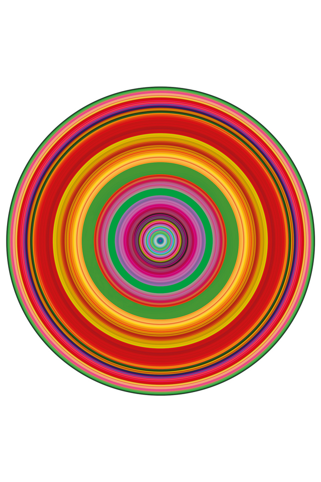 Gradient Plexiglass Art Print | Andrew Martin Circle Tip 4 | Oroa.com