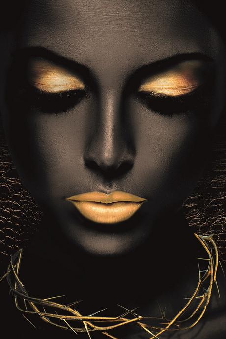 Woman Plexiglass Art Print | Andrew Martin Golden Chain | OROA.com
