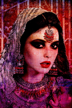 Woman In Scarf Portrait | Andrew Martin Arabella Touch | Oroa.com