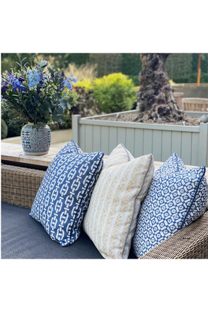 Chain Link Outdoor Throw Pillow | Andrew Martin Burlington | OROA