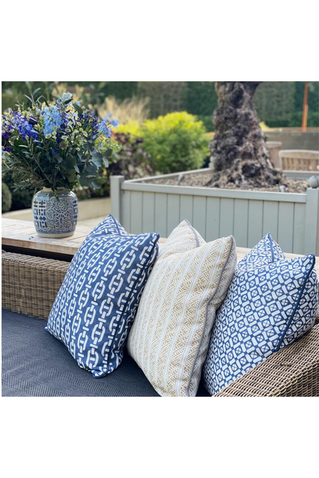 Chain Link Outdoor Throw Pillow | Andrew Martin Burlington | OROA
