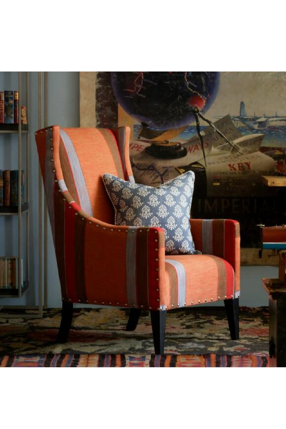 Floral Print Throw Pillow | Andrew Martin Sprig | Oroa.com