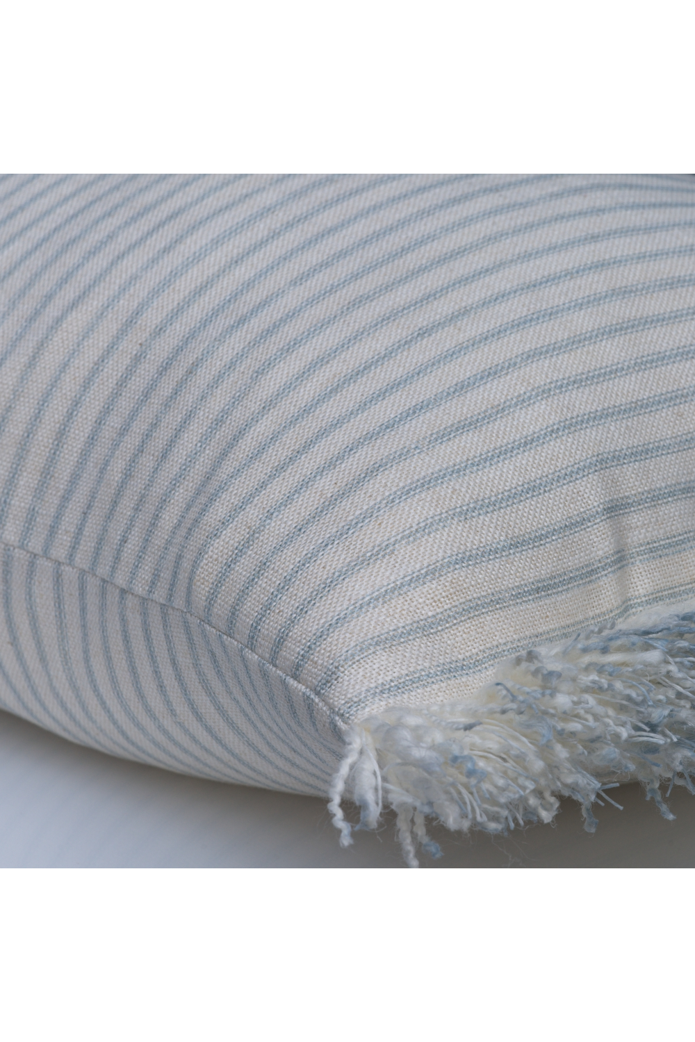 Stripe Cushion With Fringes | Andrew Martin Picket Leaf | Oroa.com