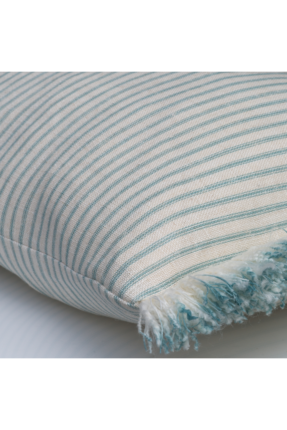 Stripe Cushion With Fringes | Andrew Martin Picket Leaf | Oroa.com