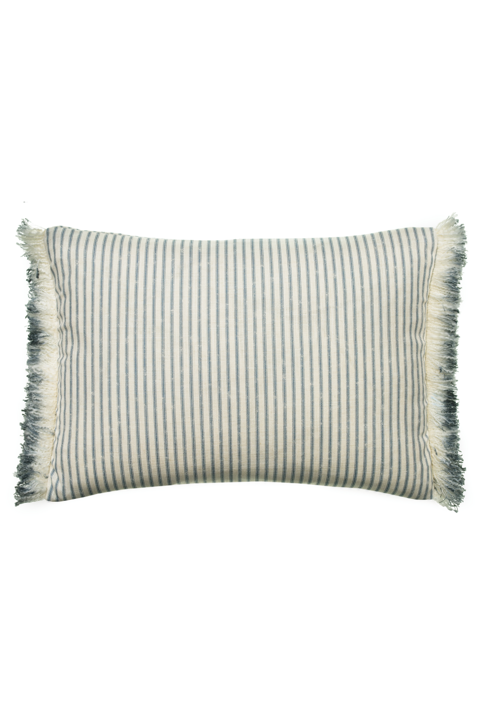 Stripe Cushion With Fringes | Andrew Martin Picket Leaf | Oroa.com