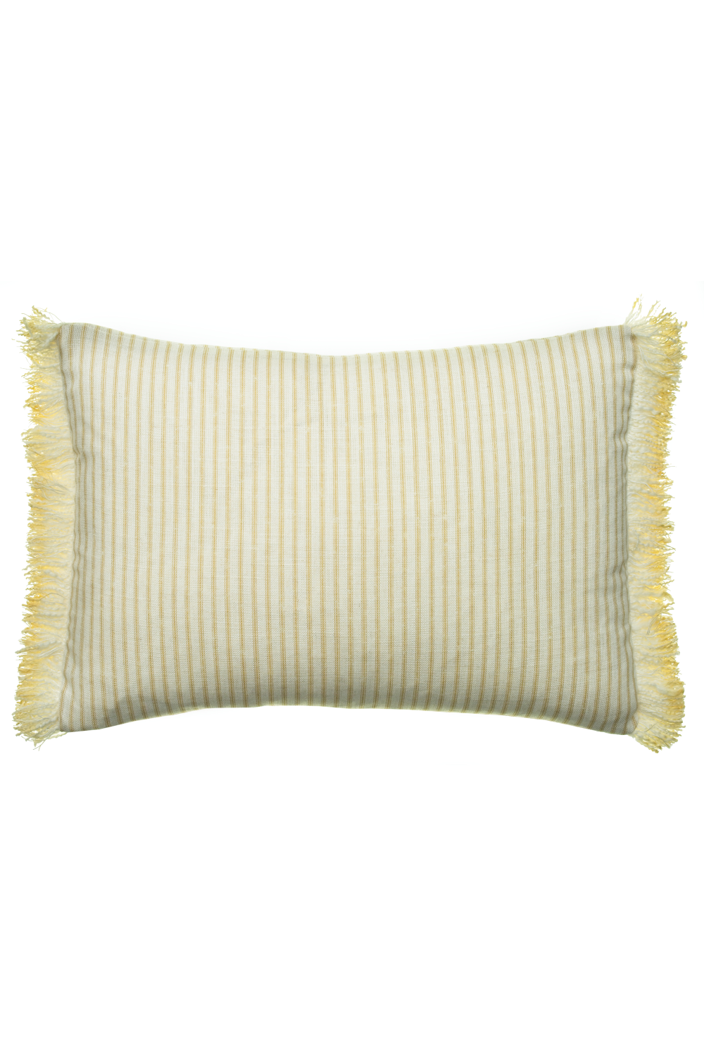 Stripe Cushion With Fringes | Andrew Martin Picket Leaf | Oroa.com