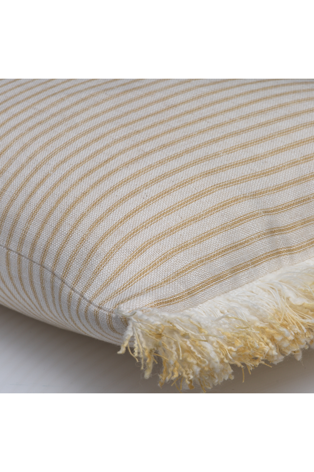 Stripe Cushion With Fringes | Andrew Martin Picket Leaf | Oroa.com