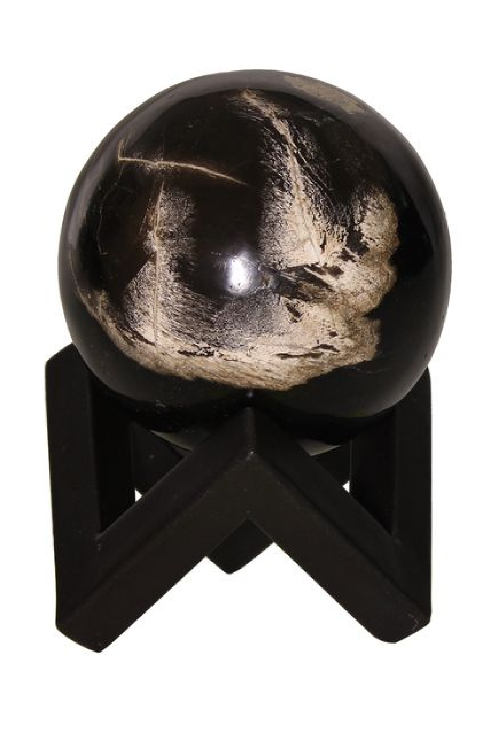 Petrified Wood Decorative Sphere | Andrew Martin | Oroa.com