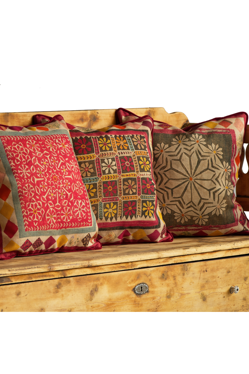 Bohemian Cushion With Piping | Andrew Martin Courtyard | Oroa.com