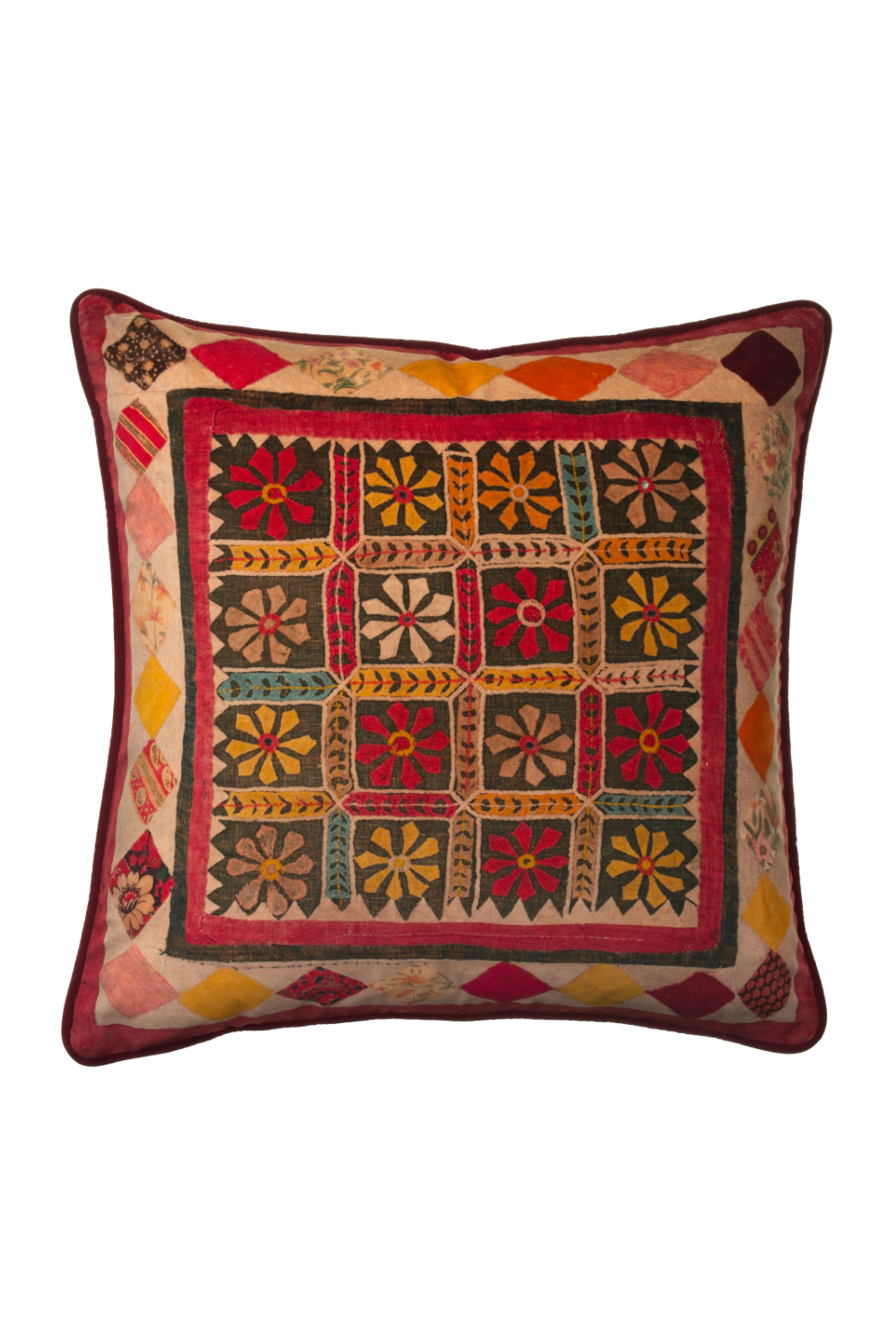 Bohemian Cushion With Piping | Andrew Martin Courtyard | Oroa.com