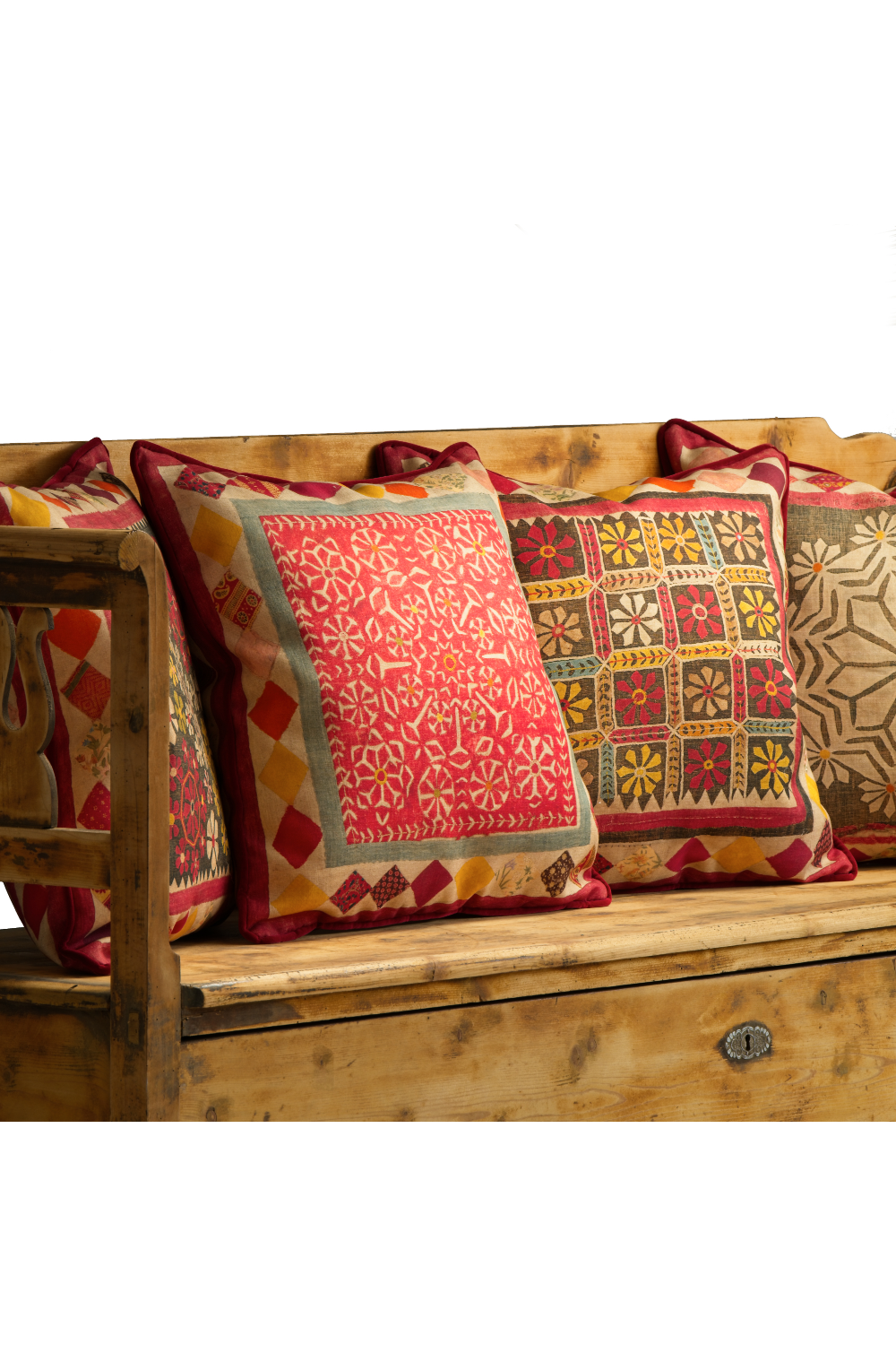 Bohemian Cushion With Piping | Andrew Martin Courtyard | Oroa.com