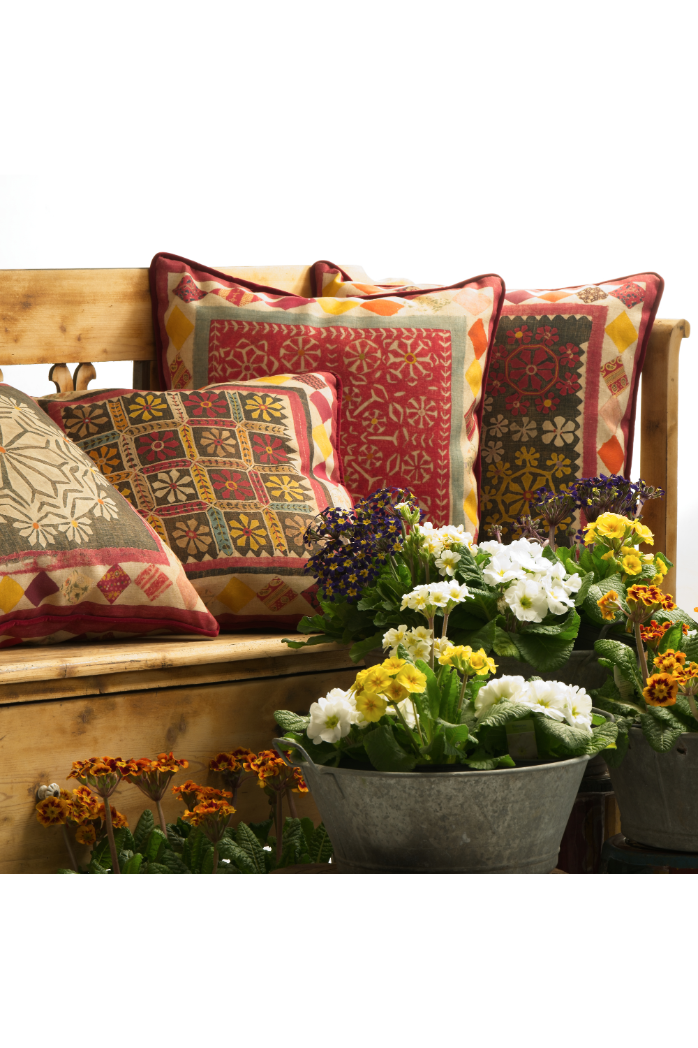 Bohemian Cushion With Piping | Andrew Martin Courtyard | Oroa.com