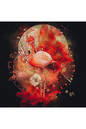 Red Flamingo Photographic Art | Andrew Martin Her Highness | Oroa.com