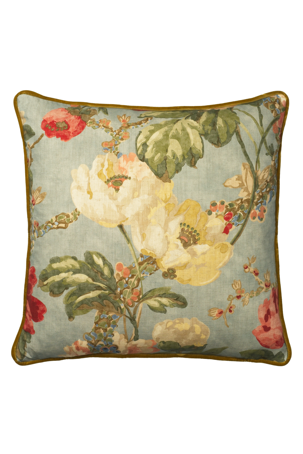 Floral Cotton Cushion | Andrew Martin Peony | Oroa.com