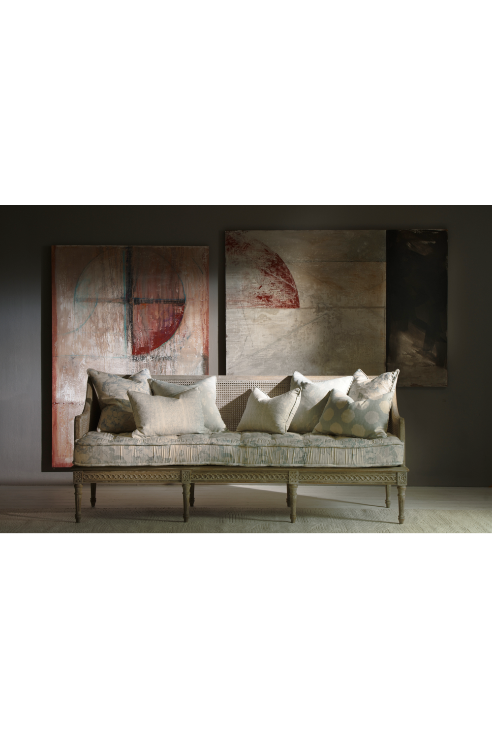 Spotted Cotton Rectangular Cushion | Andrew Martin Beehive | Oroa.com