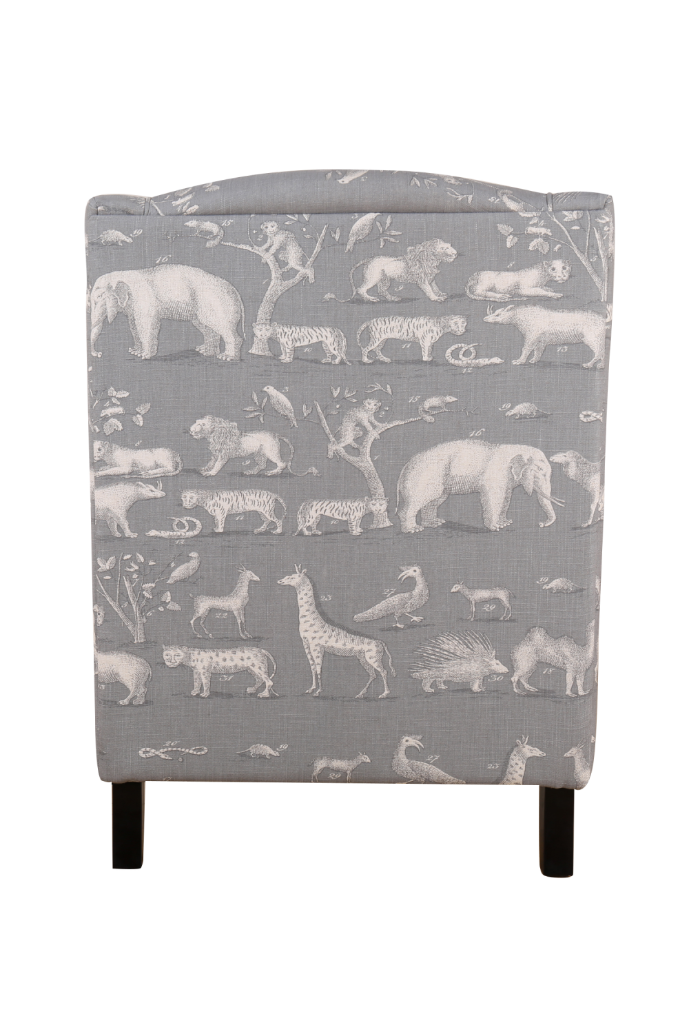 Gray Animal Motif Armchair | Andrew Martin Finbar  | OROA