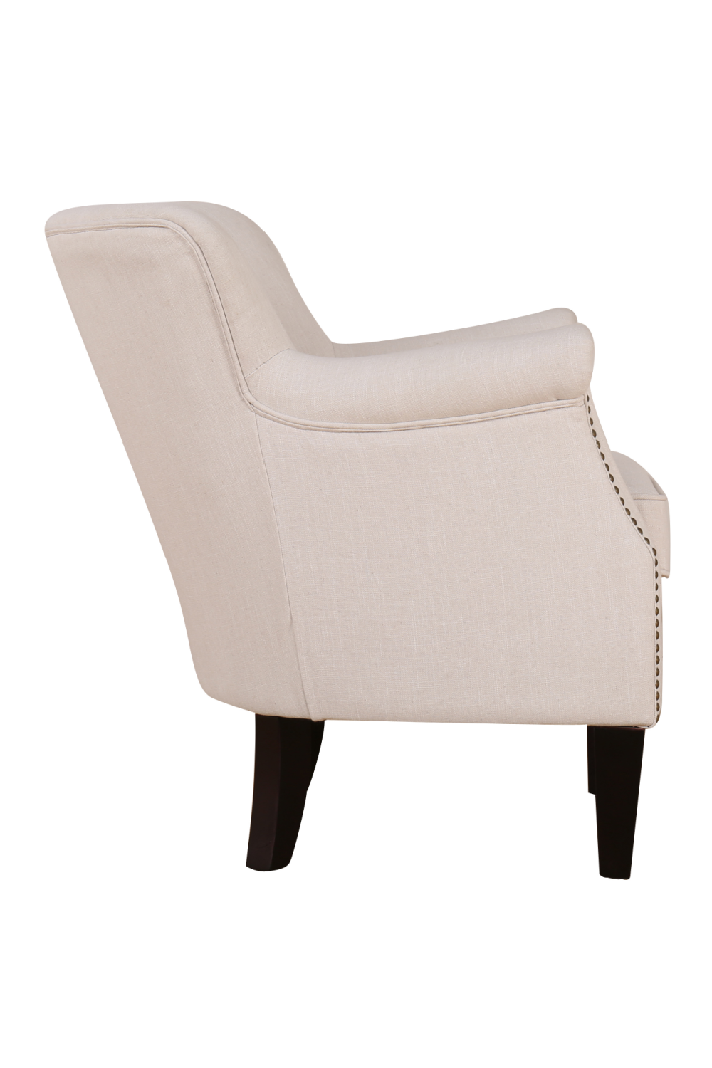 Cream Upholstered with Studs Accent Armchair | Andrew Martin | OROA