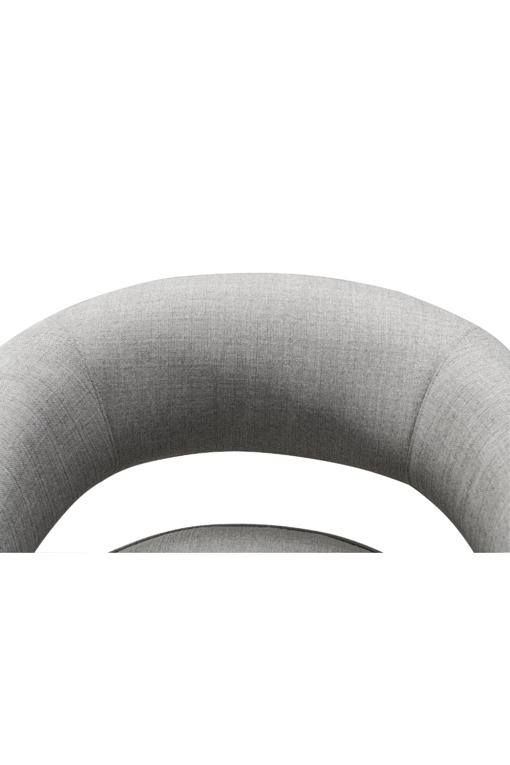 Gray Weave Pouf Swivel Chair | Andrew Martin Madison | OROA