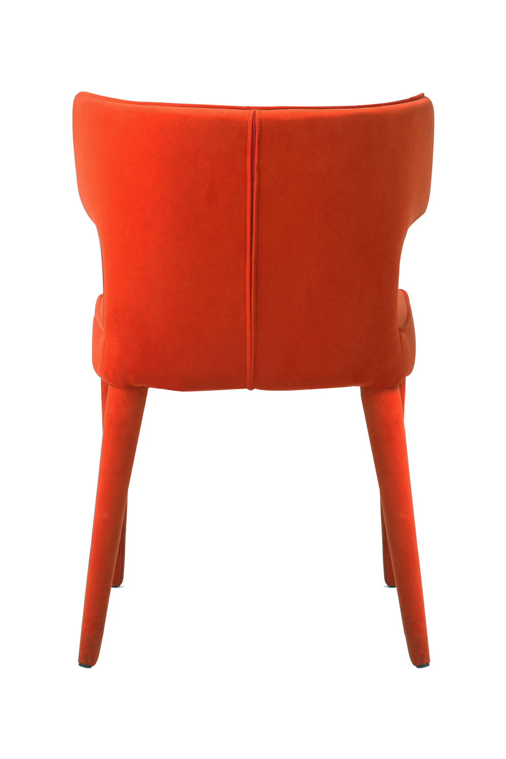 Orange Velvet Mid-Century Dining Chair | Andrew Martin Juno | OROA