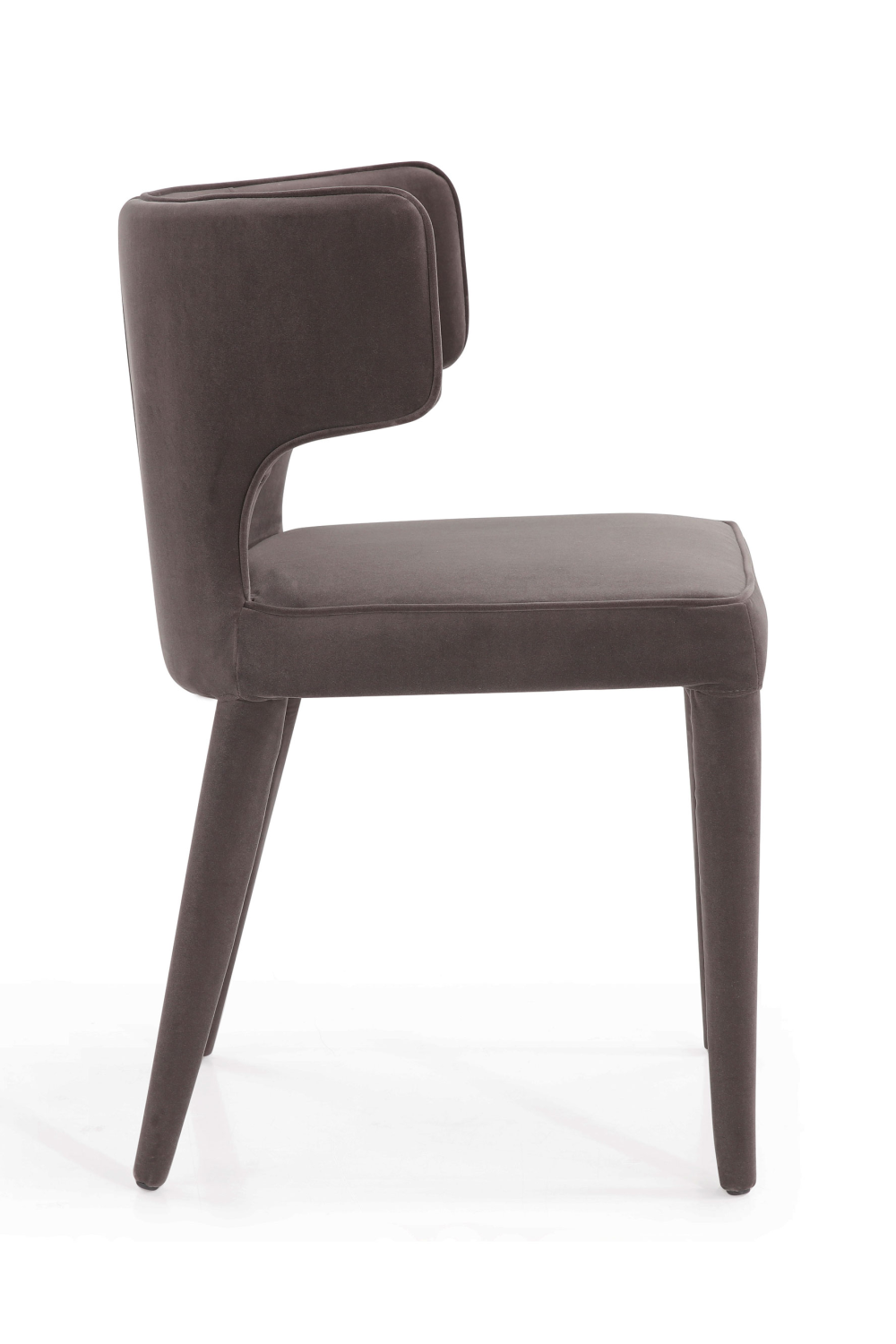 Gray Velvet Mid-Century Dining Chair | Andrew Martin Juno | OROA