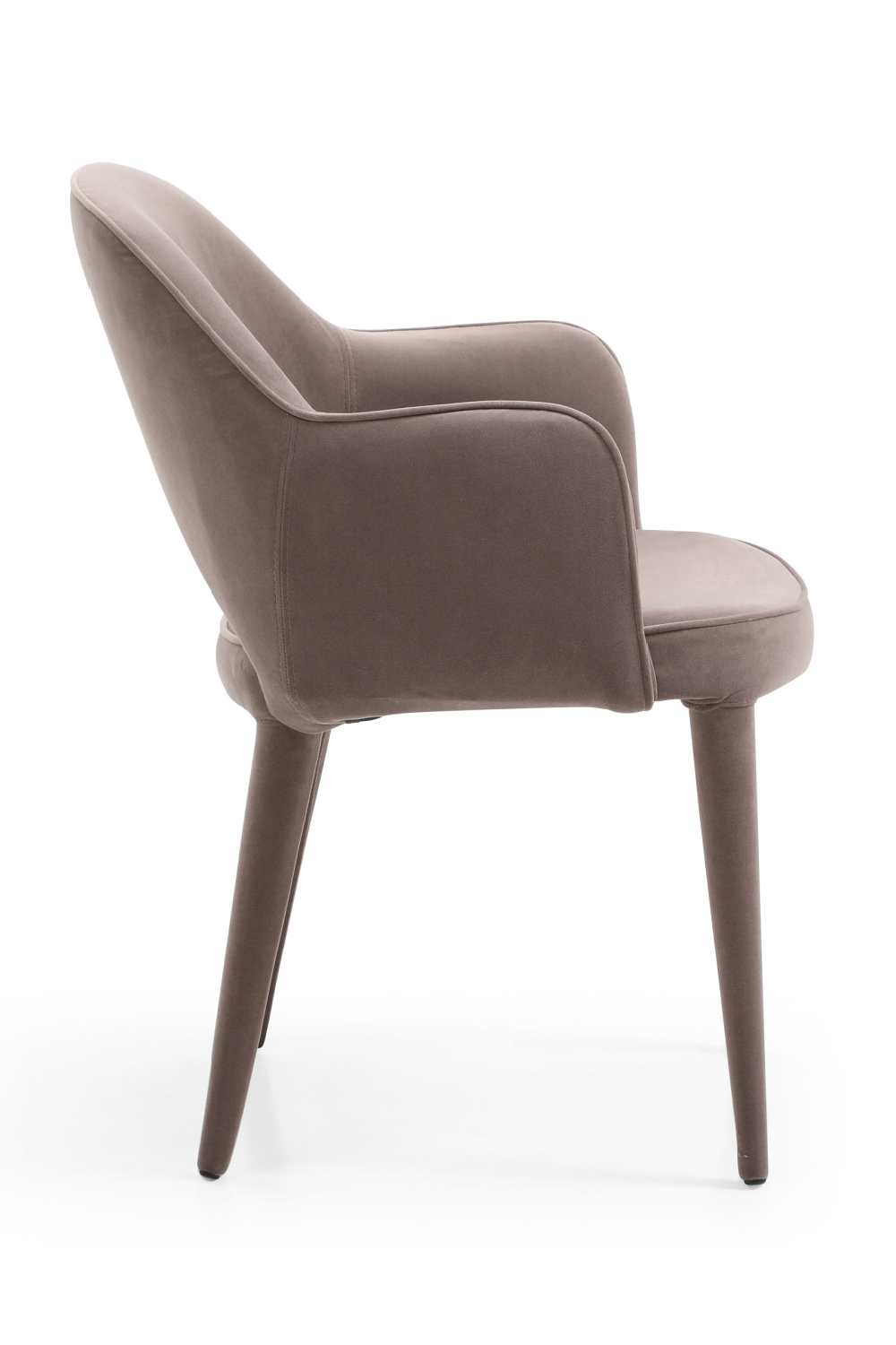 Gray Velvet Cut-Out Back Dining Chair | Andrew Martin Xanthe | OROA