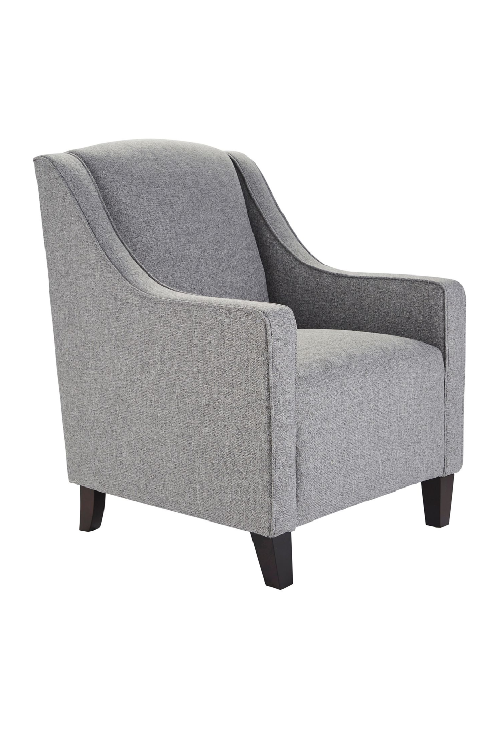 Gray Upholstery Curved Arms Chair | Andrew Martin Finbar | OROA