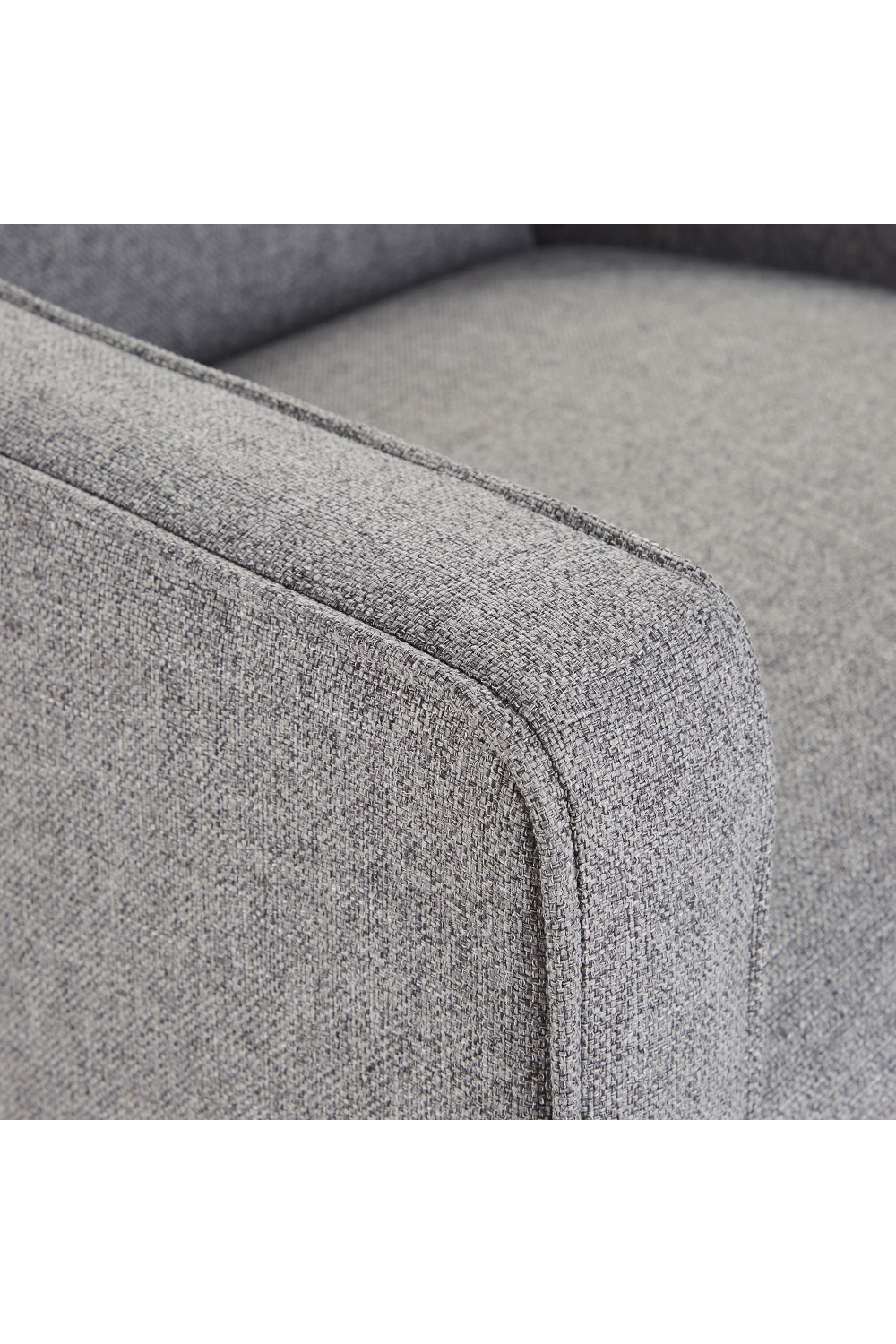 Gray Upholstery Curved Arms Chair | Andrew Martin Finbar | OROA