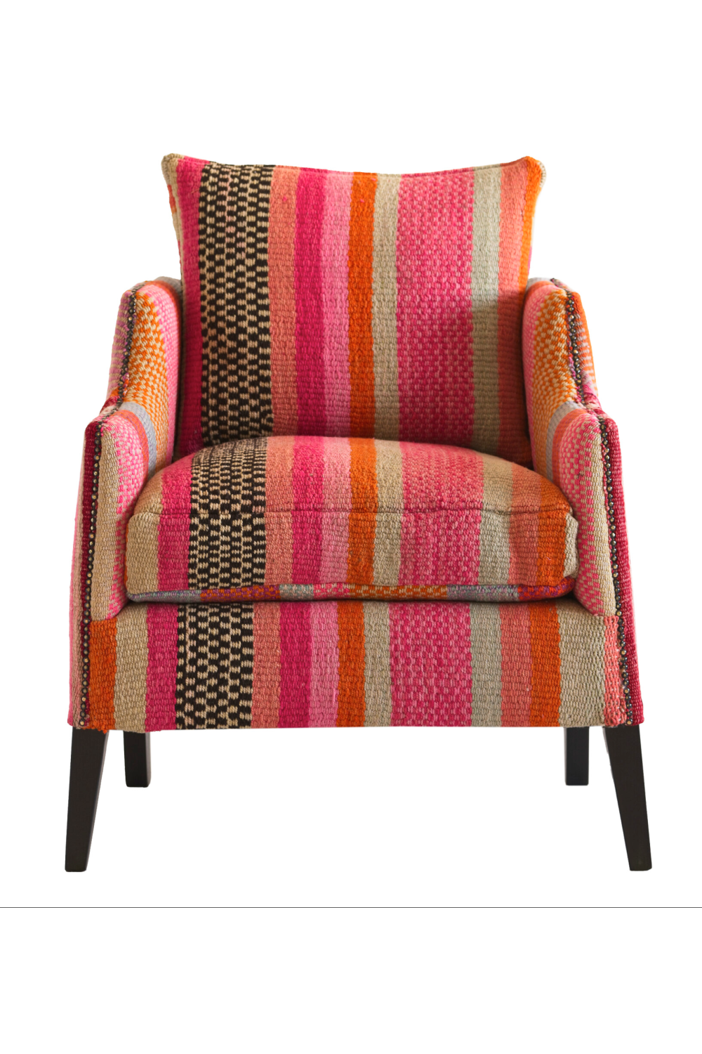 Multicolored Upholstered Accent Armchair | Andrew Martin Regal | Oroa.com