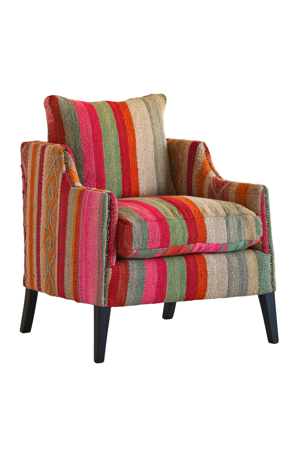 Multicolored Upholstered Accent Armchair | Andrew Martin Regal | Oroa.com