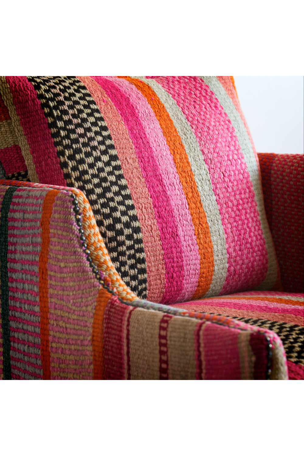 Multicolored Upholstered Accent Armchair | Andrew Martin Regal | Oroa.com