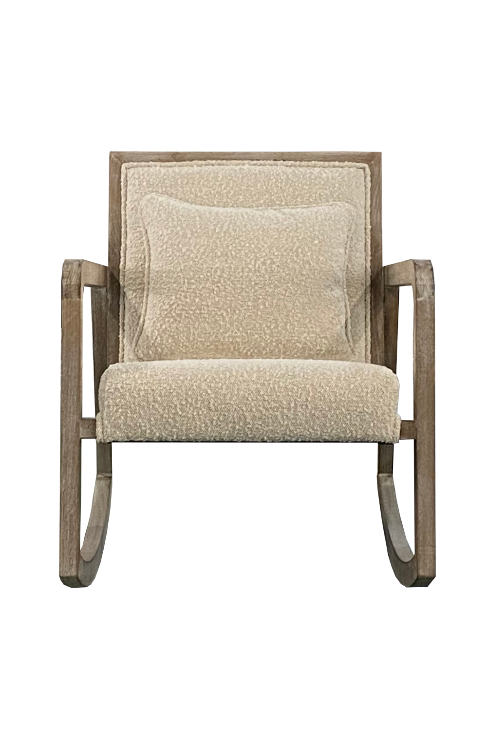 Cream Bouclé Rocking Chair | Andrew Martin Jed | OROA