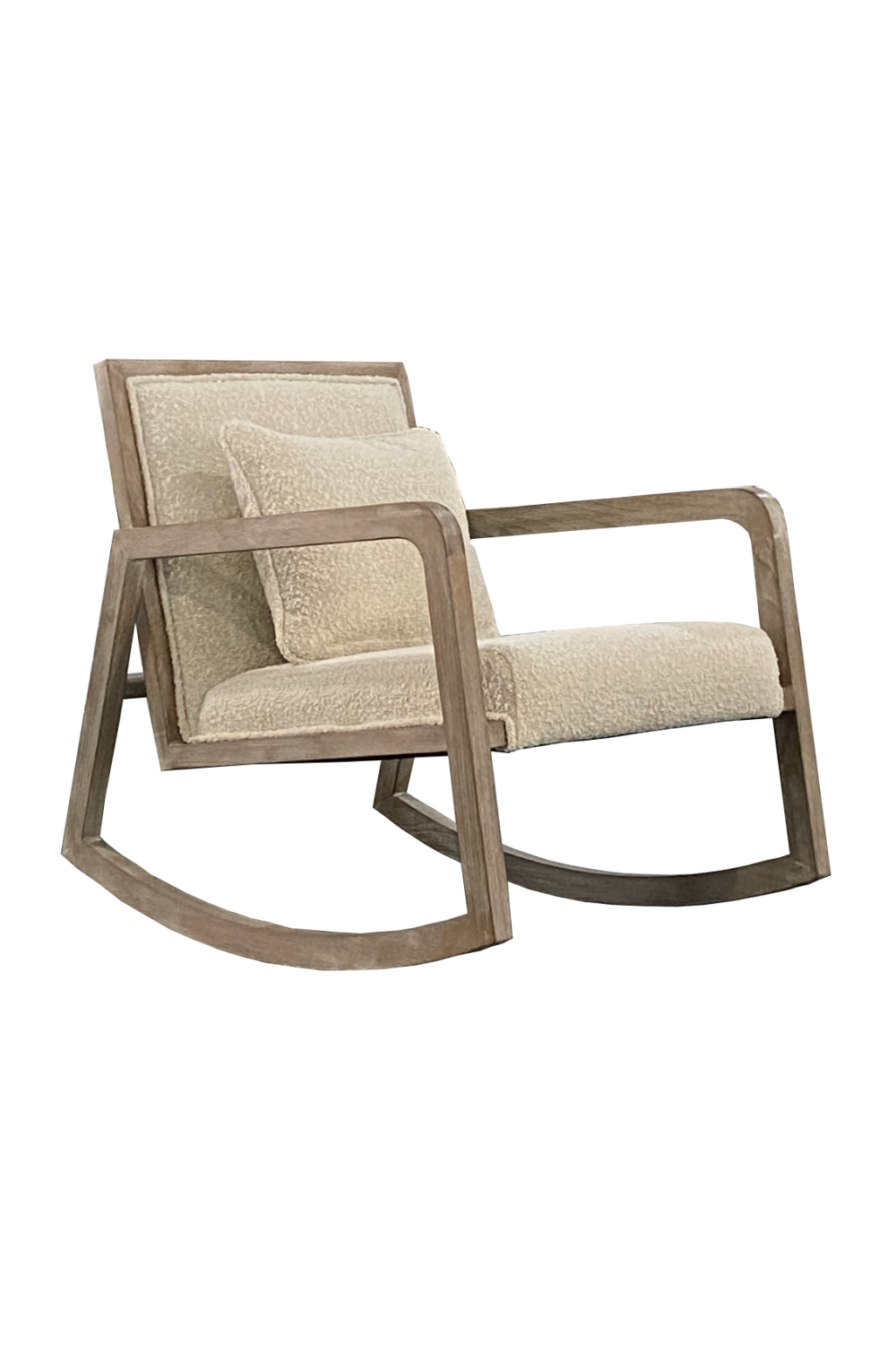 Cream Bouclé Rocking Chair | Andrew Martin Jed | OROA