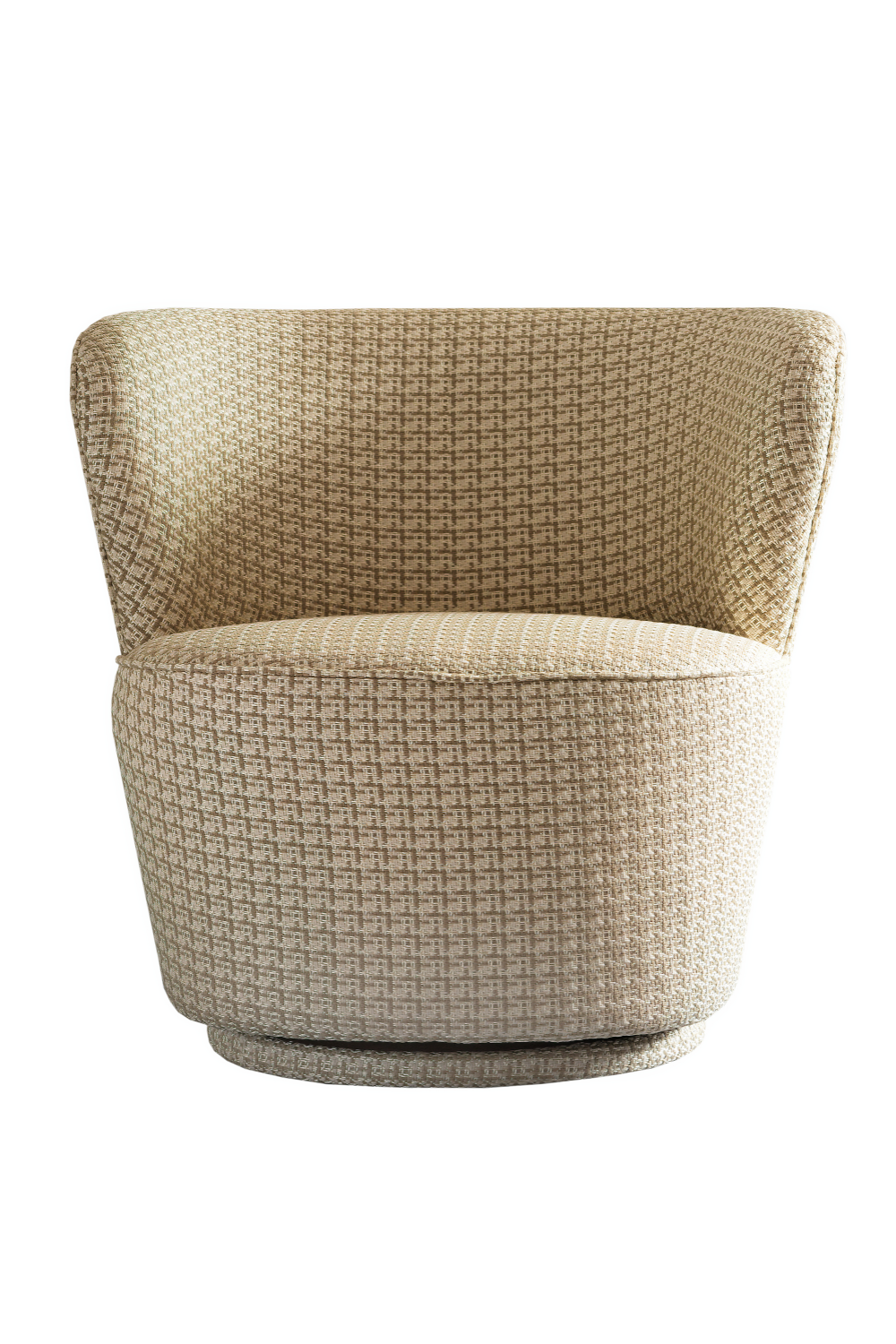 Neutral Fabric Swivel Cocktail Chair | Andrew Martin Dorothy | OROA