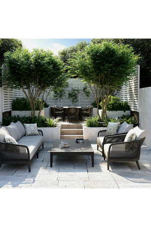 Curved Outdoor Armchair | Andrew Martin Voyage | OROA