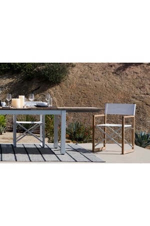 Taupe and White Outdoor Dining Chair | Andrew Martin Harlyn | OROA.com