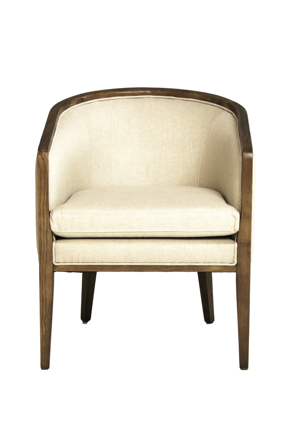 Mid-Century Upholstered Barrel Chair | Andrew Martin | OROA