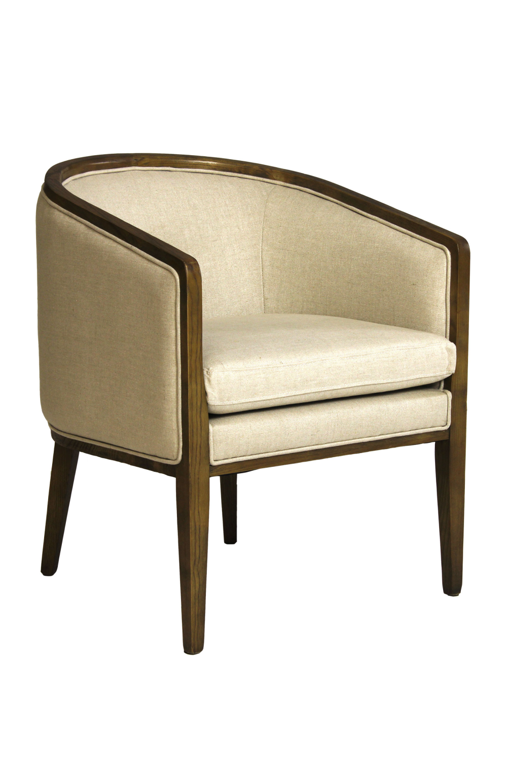 Mid-Century Upholstered Barrel Chair | Andrew Martin | OROA