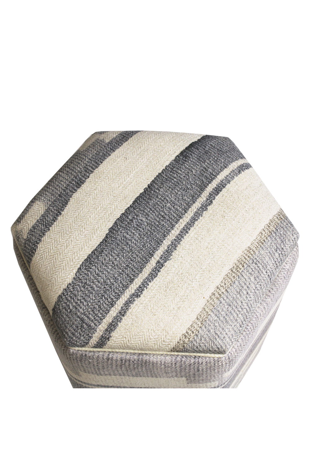 Hexagonal Upholstered Ottoman | Andrew Martin Hexa | OROA