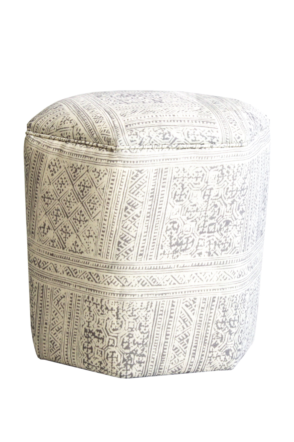 Hexagonal Upholstered Ottoman | Andrew Martin Hexa | OROA