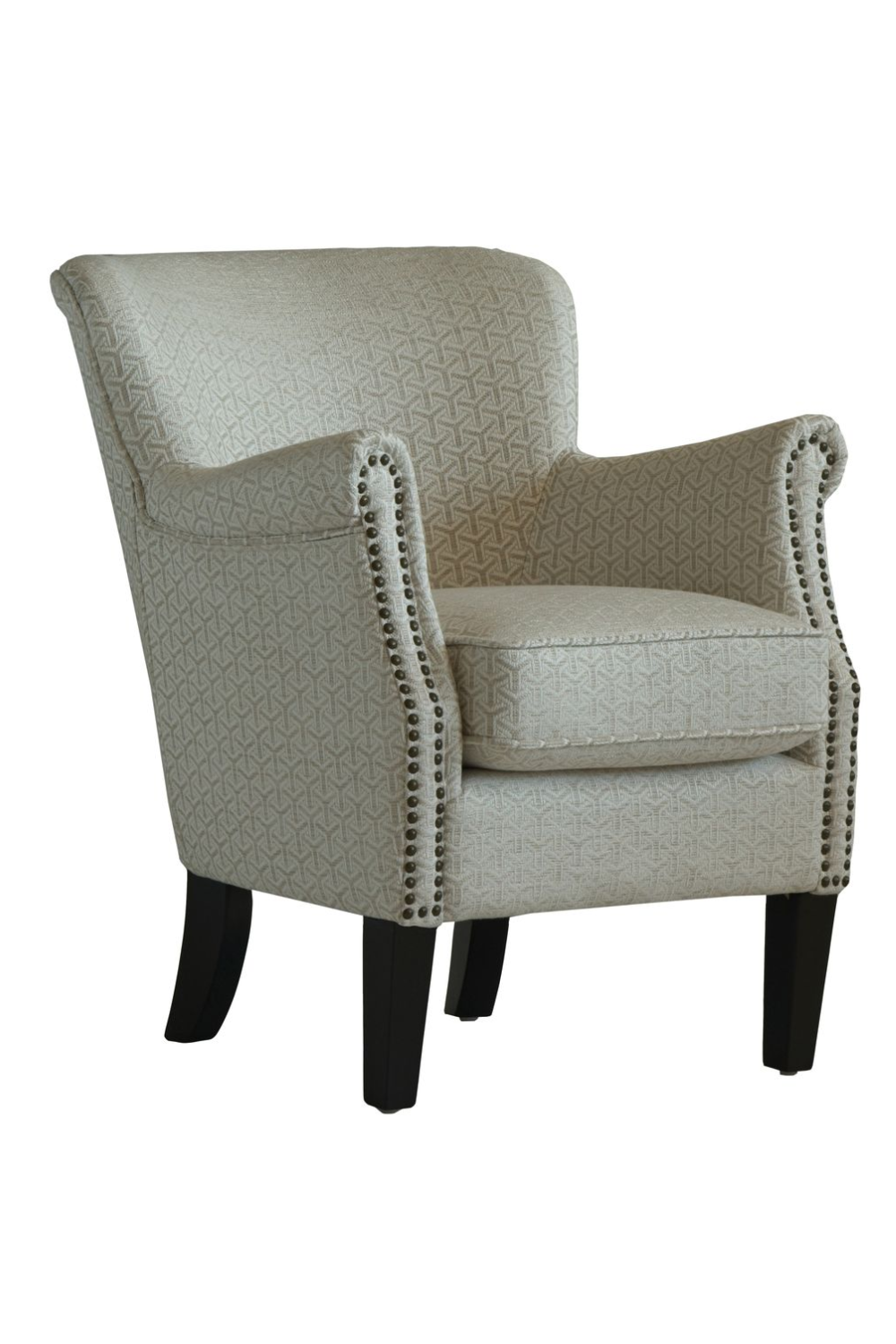 Rollover Arm Studded Accent Chair | Andrew Martin Greyhound | Oroa.com