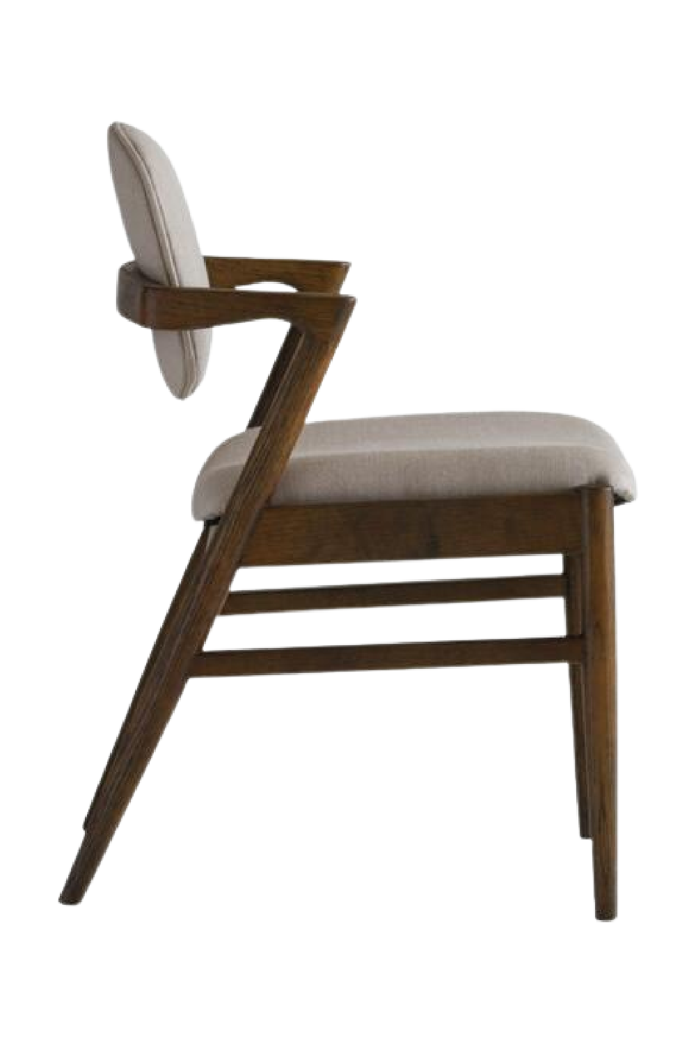 Dark Wood Framed Dining Chair | Andrew Martin Magnus | Oroa.com