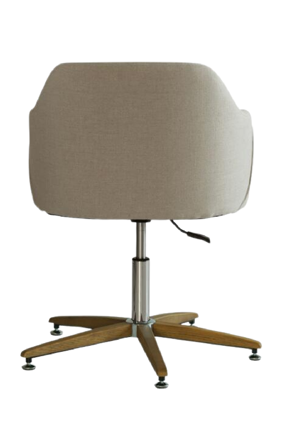 White Linen Swivel Office Chair | Andrew Martin Koda | Oroa.com