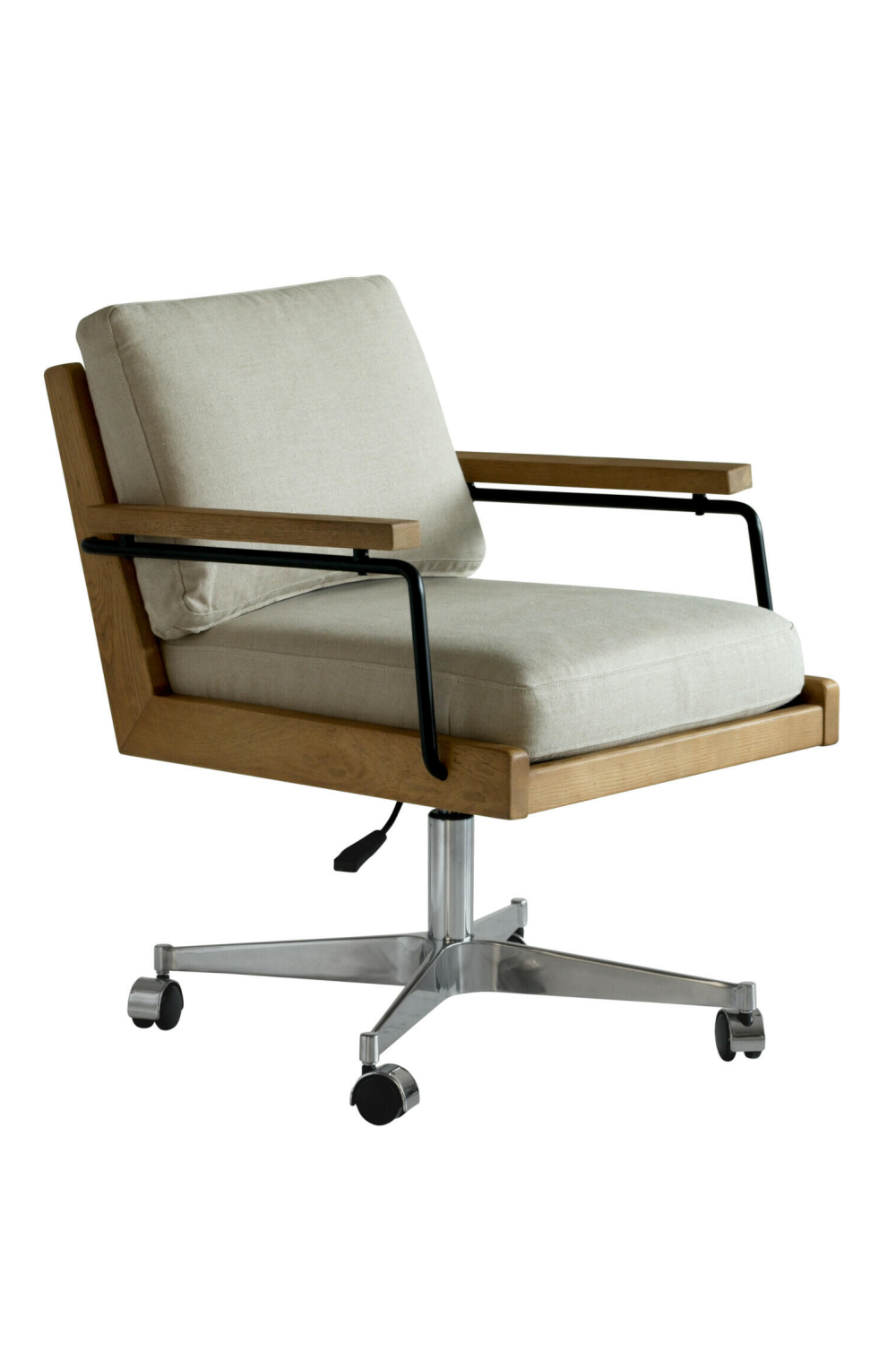 Wood Framed Swivel Officer Chair | Andrew Martin Malik | Oroa.com