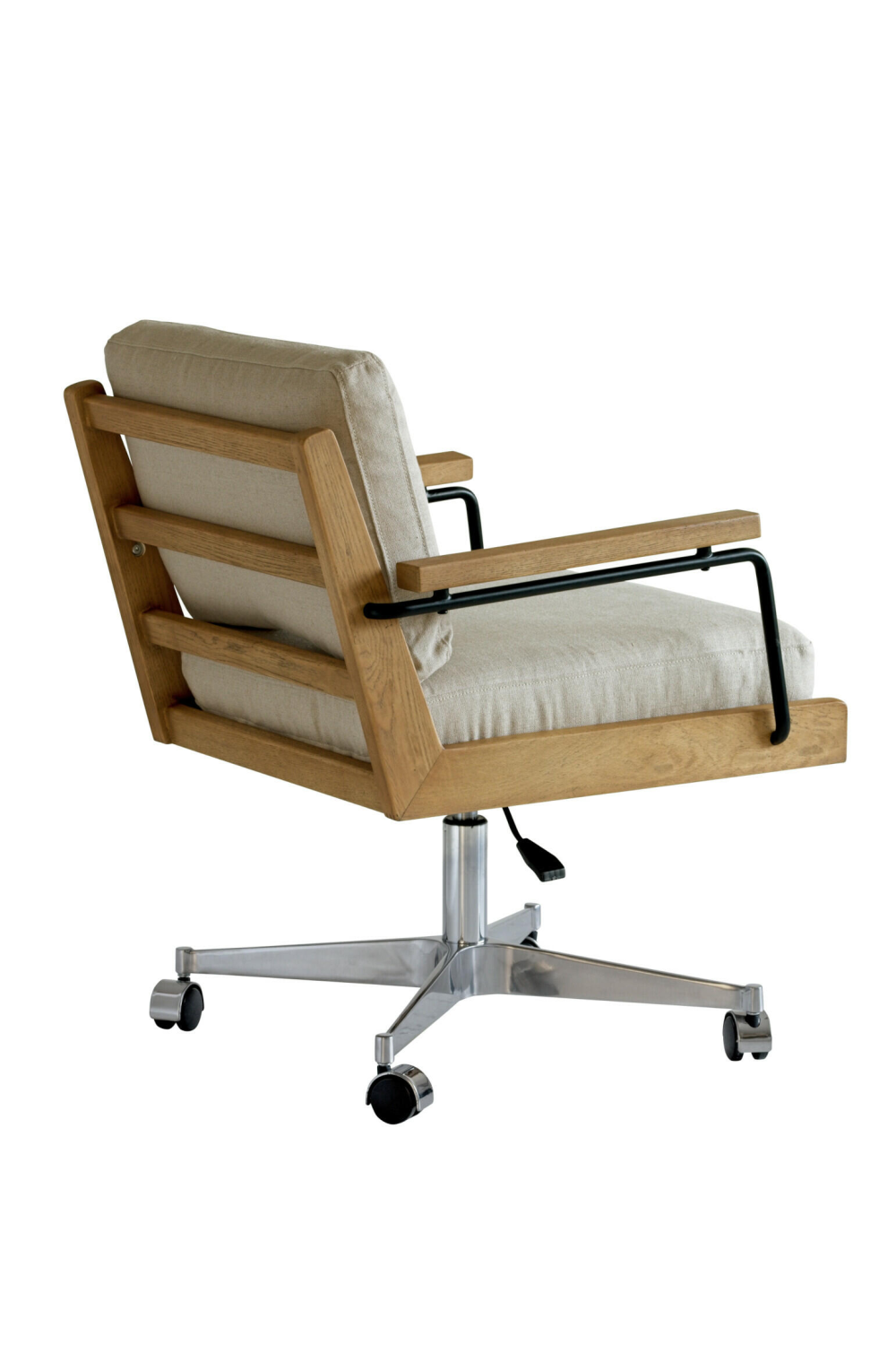 Wood Framed Swivel Officer Chair | Andrew Martin Malik | Oroa.com